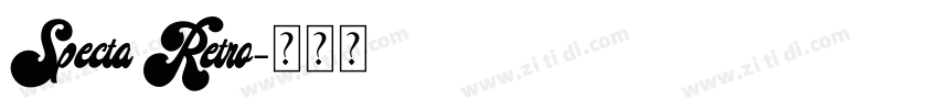 Specta Retro字体转换